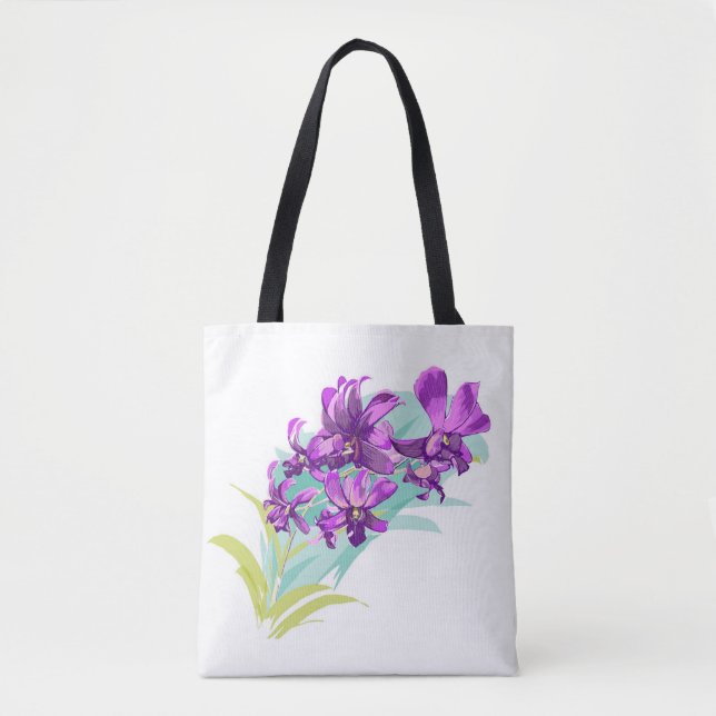 Tropische Orchideen-Tasche (Vorderseite)