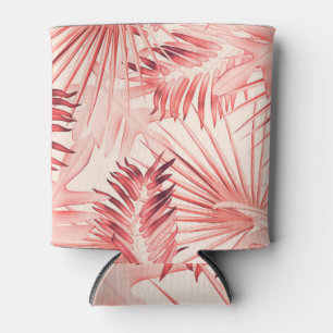 Tropische Palm-Blätter, hawaiianisches Stilmuster. Dosenkühler