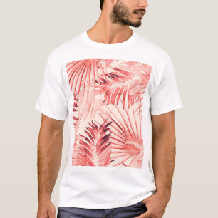 Tropische Palm-Blätter, hawaiianisches Stilmuster. T-Shirt