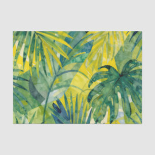 Tropische Palm Monstera Dschungelblätter Seidenpapier