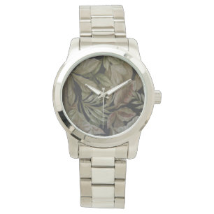 TROPISCHE PALMBLÄTTER ARMBANDUHR