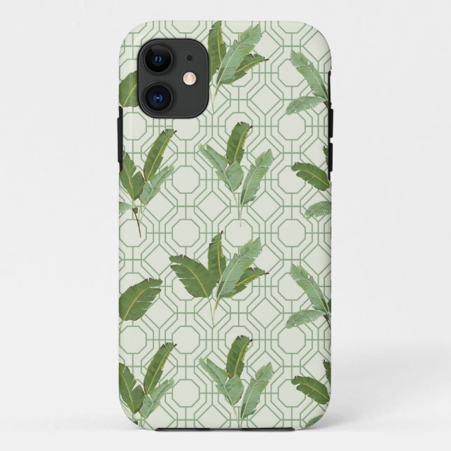 Tropische Palmblätter Case-Mate iPhone Hülle (Rückseite)