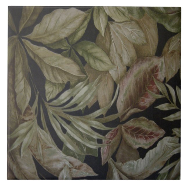 TROPISCHE PALMBLÄTTER FLIESE (Vorderseite)