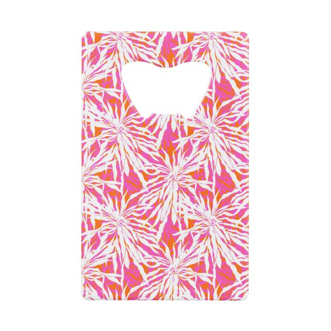 Tropische Palmblätter Geldkarten Flaschenöffner (Vorderseite)