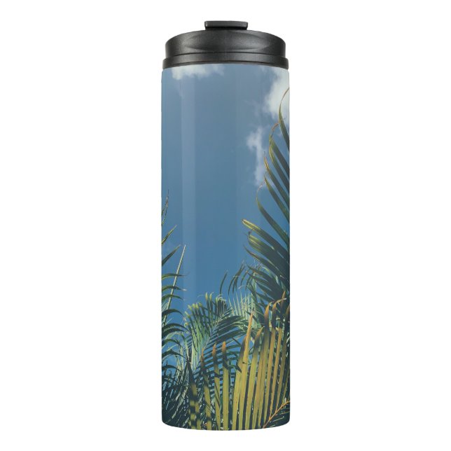 TROPISCHE PALMBLÄTTER THERMOSBECHER (Vorderseite)