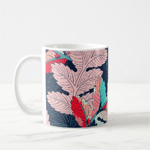 Tropische Palmblätter: Vintage-Muster Kaffeetasse