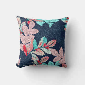 Tropische Palmblätter: Vintage-Muster Kissen