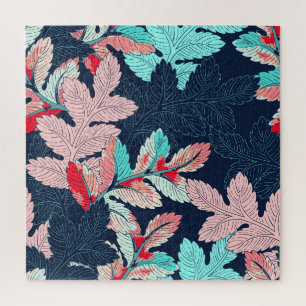 Tropische Palmblätter: Vintage-Muster Puzzle