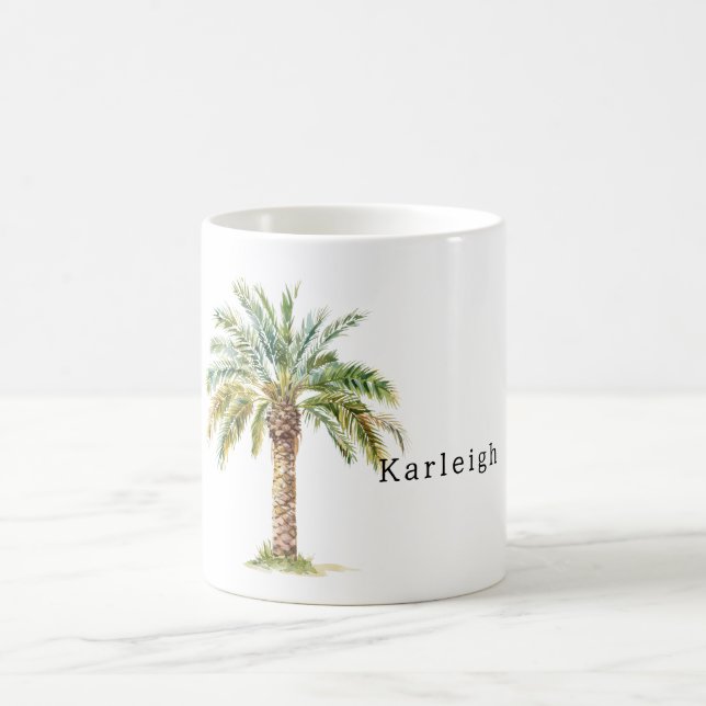Tropische Palme Kaffeetasse (Mittel)