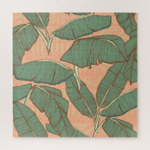 Tropische Palme: Nahtloser Hintergrund Puzzle