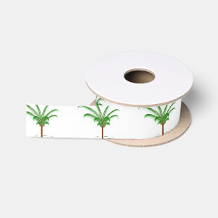 Tropische Palme Satinband