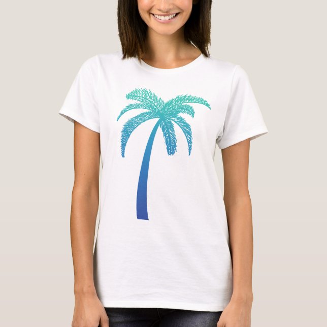 Tropische Palme T-Shirt (Vorderseite)
