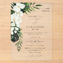 Tropische Palme & Weiße Florale Hochzeit 2 V2