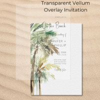 Tropische Palmen am Strand Moderne Hochzeit