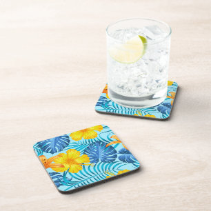 Tropische Palmen aus Kunststoff-Untersetzer Getränkeuntersetzer