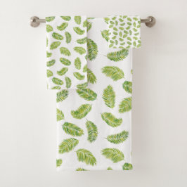 Tropische Palmen Badhandtuch Set