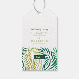 Tropische Palmen-Blätter, Hochzeiten am Strand Geschenkanhänger