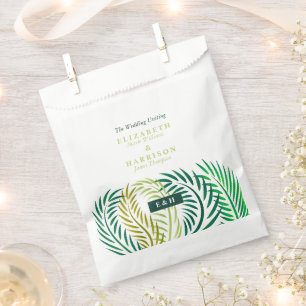 Tropische Palmen-Blätter, Hochzeiten am Strand Geschenktütchen