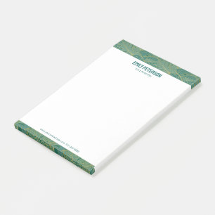 tropische Palmen-Blätter in Grün und Gold Post-it Klebezettel