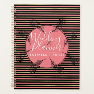 Tropische Palmen Blätter Ring Foil Streifen Hochze Planer