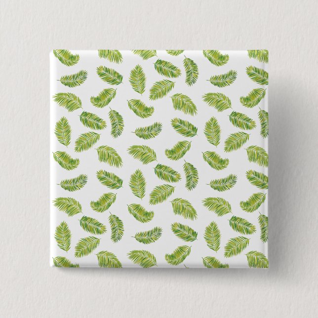 Tropische Palmen Button (Vorderseite)