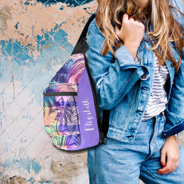 Tropische Palmen Crossbody Bag (Tropical Palms Sling Bag)