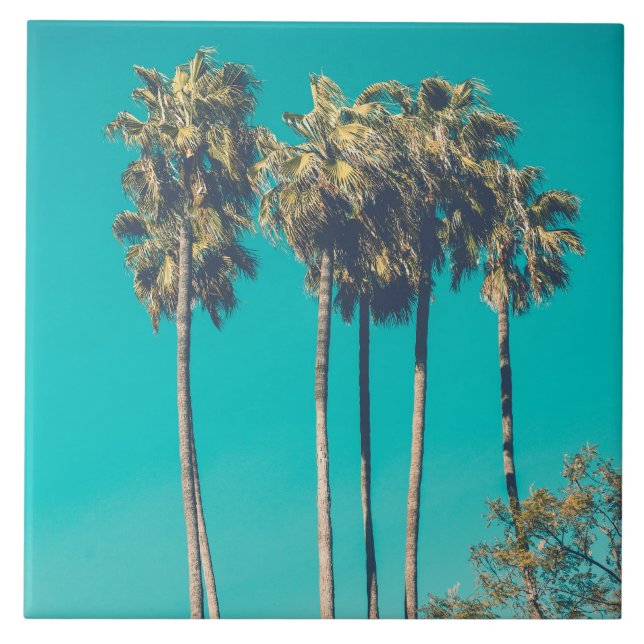 Tropische Palmen Fliese (Vorderseite)