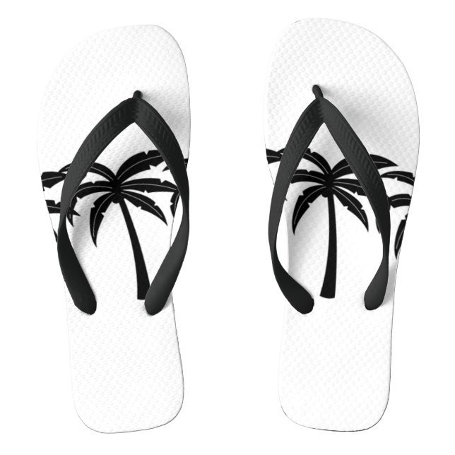 Tropische Palmen Flip Flops (Fußbett)