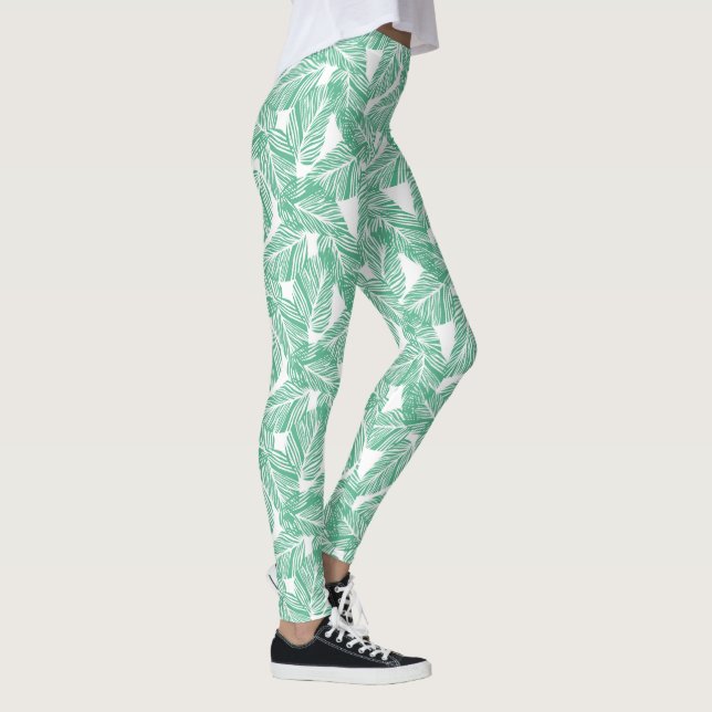 Tropische Palmen - Frauen-Leggings Leggings (Rechts)