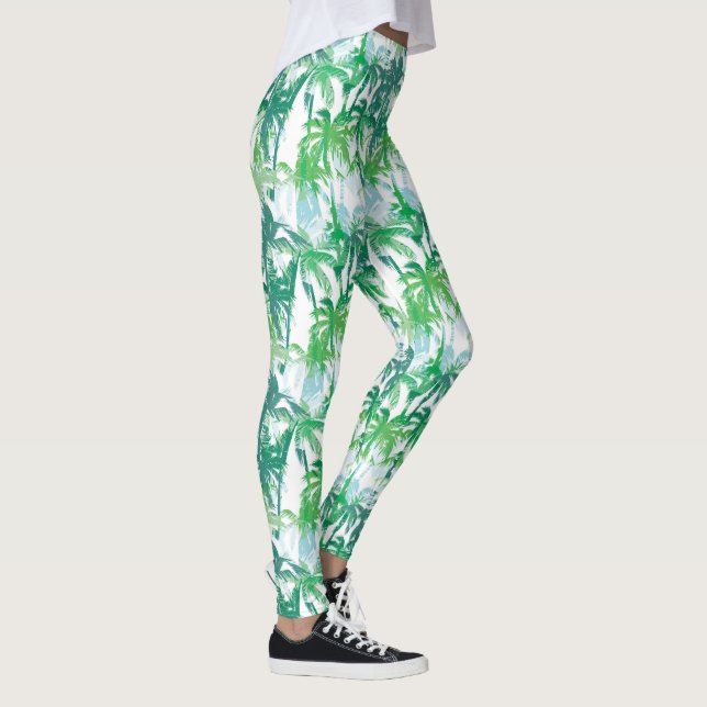 Tropische Palmen - Frauen-Leggings Leggings (Rechts)