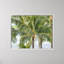 Tropische Palmen in Hawaii Leinwanddruck