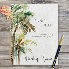 Tropische Palmen Moderne Hochzeit Planer