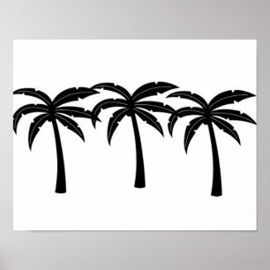 Tropische Palmen Poster