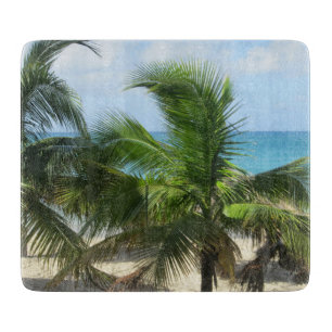 Tropische Palmen Schneidebrett