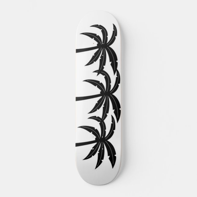Tropische Palmen Skateboard (Vorderseite)