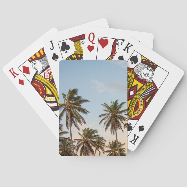 Tropische Palmen Spielkarten (Rückseite)