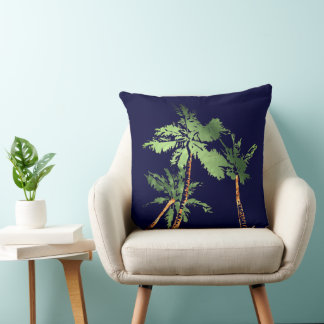 Tropische Palmen Strand Sommer Hawaii Kissen