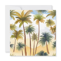 Tropische Palmen | Strandfarbenkarte