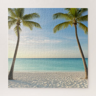 Tropische Palmen Strandparadies Puzzle