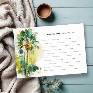 Tropische Palmen Tipps Für Baby Shower Für Mama Begleitkarte