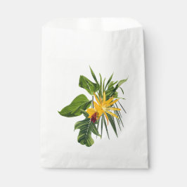 Tropische Palmen und Blume. Geschenktütchen