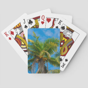Tropische Palmen und Kokosnüsse Spielkarten