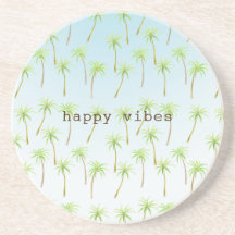 Tropische Palmen Wasserfarbe