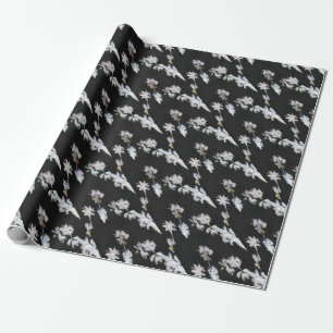 Tropische Palmen Wasserfarbe Silhou Geschenkpapier