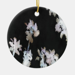 Tropische Palmen Wasserfarbe Silhou Keramikornament