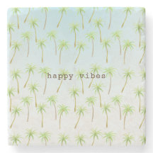 Tropische Palmen Wasserfarbe