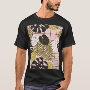 Tropische Palmwedel, stilvolle Sommer. T-Shirt
