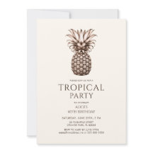 Tropische Party mit vintage Ananas