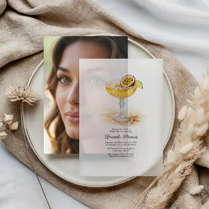 Tropische Passionsfrucht-Cocktail-Strand-Brautpart