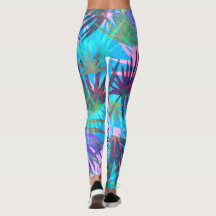 Tropische Pastell-Leggings